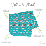 Ice Cream Truck Splash Mat - A Waterproof Catch-All for Highchair Spills and More! from BapronBaby