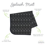 Pineapple Monochrome Splash Mat - A Waterproof Catch-All for Highchair Spills and More! from BapronBaby