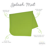 Solid Ribbit Minimalist Splash Mat - A Waterproof Catch-All for Highchair Spills and More! SALE from BapronBaby