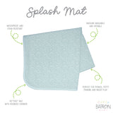 Dino Friends - Sage Splash Mat - A Waterproof Catch-All for Highchair Spills and More! from BapronBaby