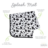 Cowhide Splash Mat - A Waterproof Catch-All for Highchair Spills and More! from BapronBaby