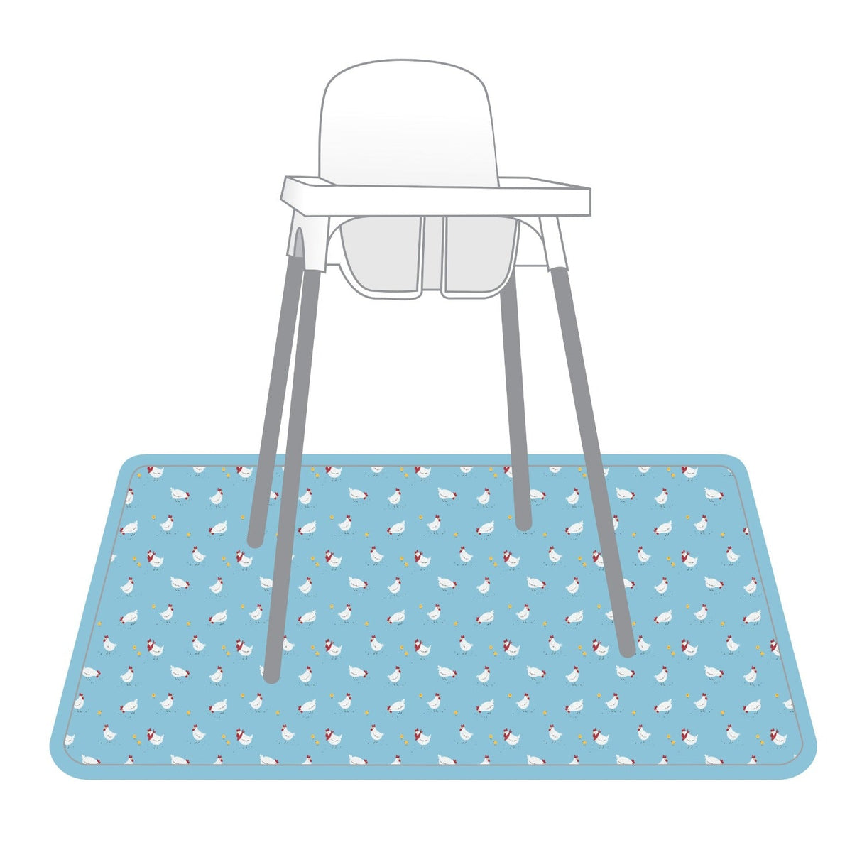 Little Chickies Splash Mat - A Waterproof Catch-All for Highchair Spills and More! SALE from BapronBaby