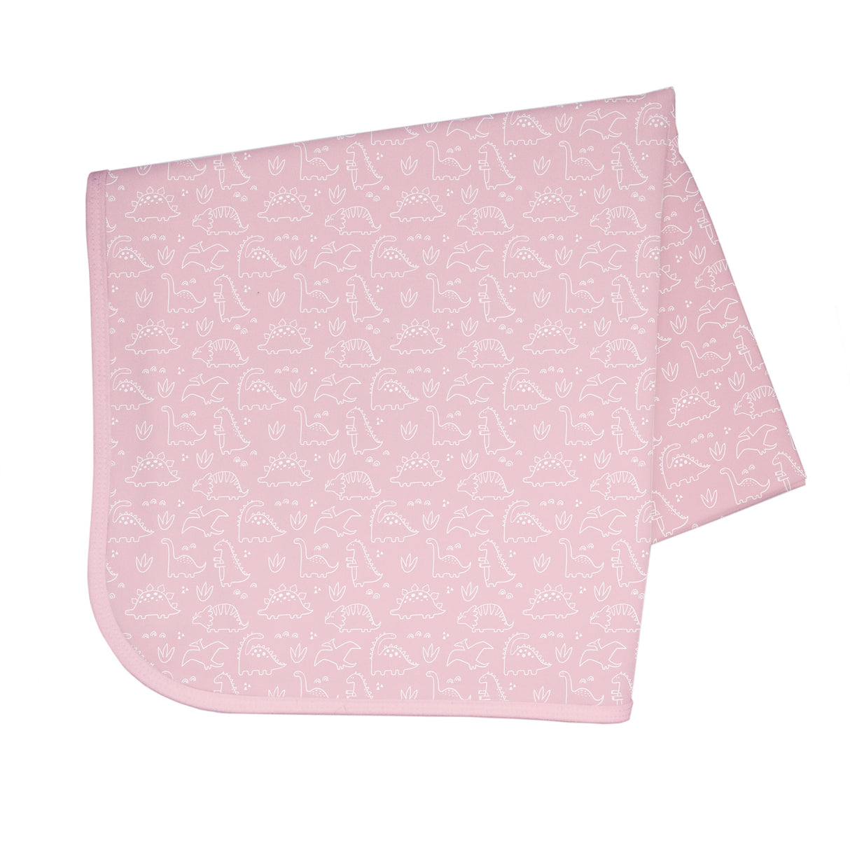 Dino Friends - Blush Splash Mat - A Waterproof Catch-All for Highchair Spills and More! from BapronBaby