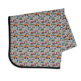Construction Zone Splash Mat - A Waterproof Catch-All for Highchair Spills and More! from BapronBaby