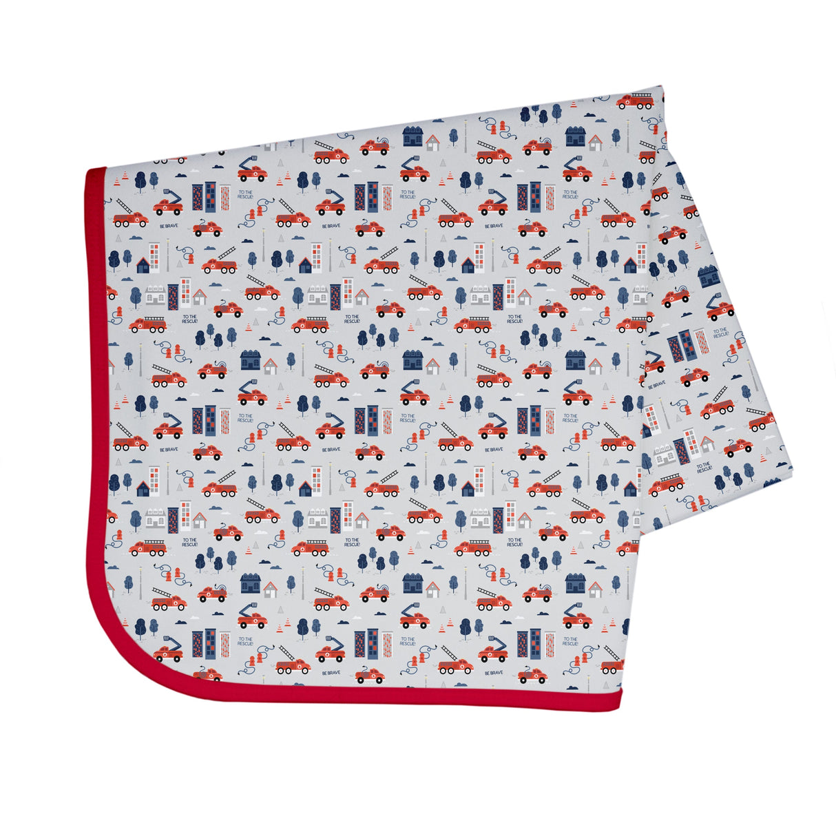 Be Brave - Firefighter Splash Mat - A Waterproof Catch-All for Highchair Spills and More! from BapronBaby