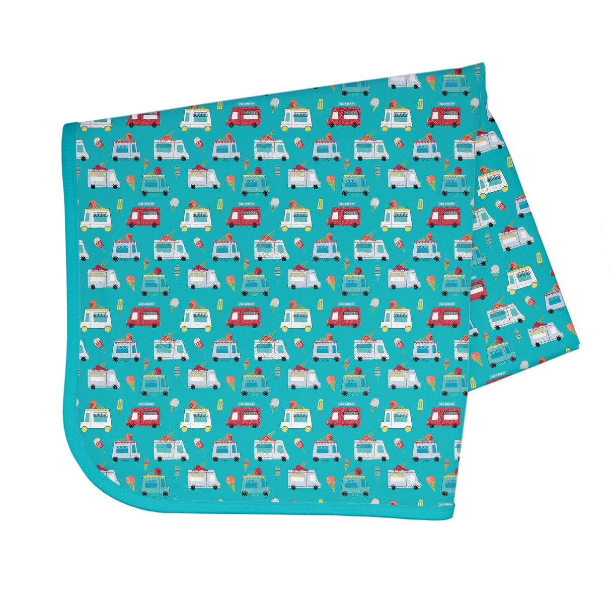 Ice Cream Truck Splash Mat - A Waterproof Catch-All for Highchair Spills and More! from BapronBaby