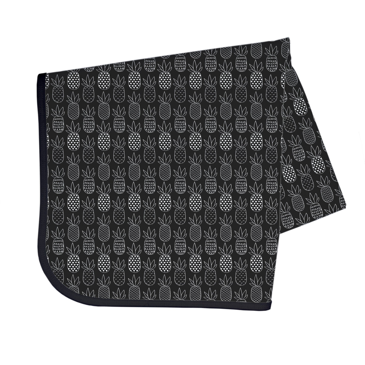Pineapple Monochrome Splash Mat - A Waterproof Catch-All for Highchair Spills and More! from BapronBaby
