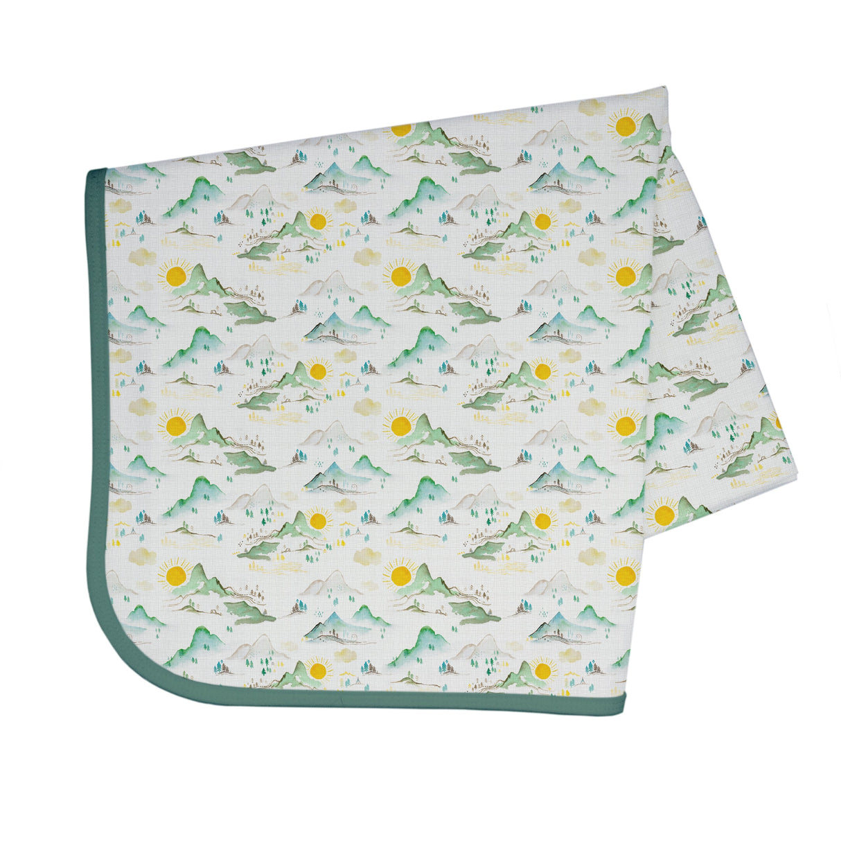 Mountain Mist Splash Mat - A Waterproof Catch-All for Highchair Spills and More! from BapronBaby