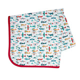 Retro Airplanes Splash Mat - A Waterproof Catch-All for Highchair Spills and More! from BapronBaby