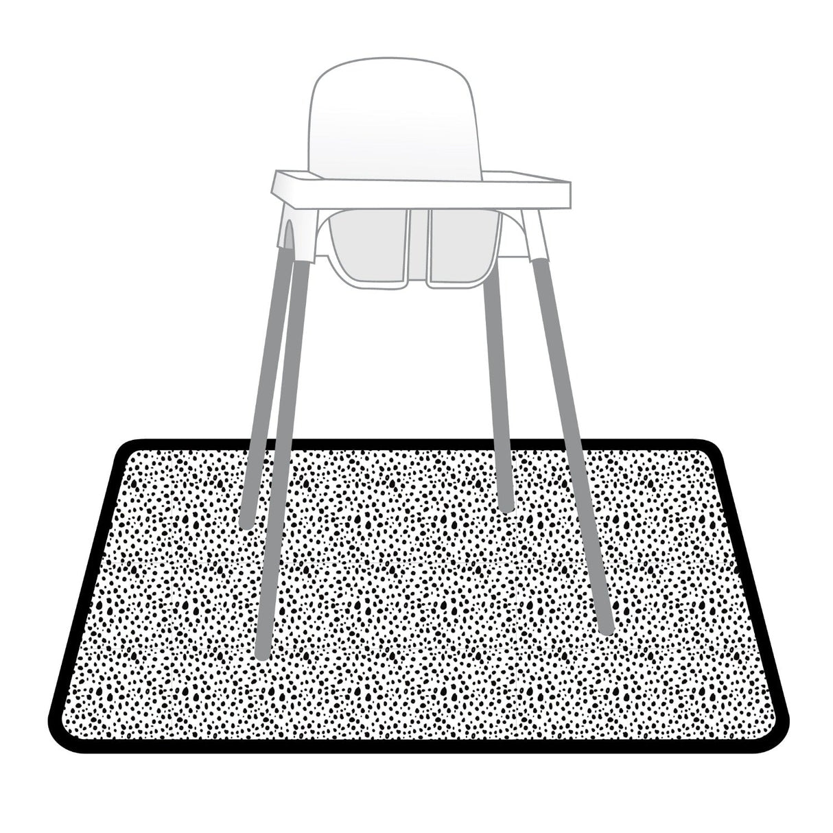 Organic Dot Splash Mat - A Waterproof Catch-All for Highchair Spills and More! from BapronBaby