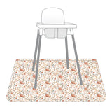 Peachy Dreams Splash Mat - A Waterproof Catch-All for Highchair Spills from BapronBaby