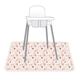 Pink Ice Cream Splash Mat - A Waterproof Catch-All for Highchair Spills and More! from BapronBaby