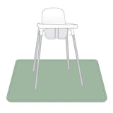 Solid Sage Minimalist Splash Mat - A Waterproof Catch-All for Highchair Spills and More! from BapronBaby