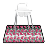 Summer Stripes - Watermelon - Splash Mat - A Waterproof Catch-All for Highchair Spills and More! from BapronBaby