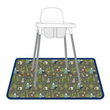 Camping Bears Splash Mat - A Waterproof Catch-All for Highchair Spills and More! from BapronBaby