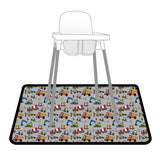 Construction Zone Splash Mat - A Waterproof Catch-All for Highchair Spills and More! from BapronBaby