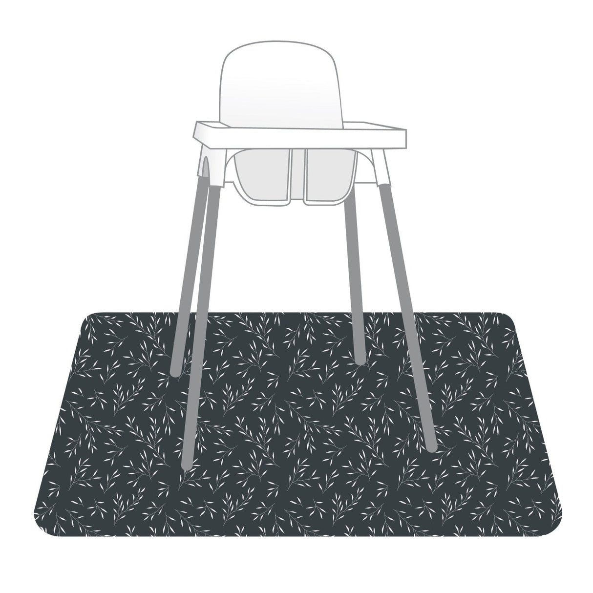 Willow Splash Mat - A Waterproof Catch-All for Highchair Spills and More! from BapronBaby
