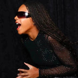 ZIPPER Shield Sunglasses *As Seen On: Blue Ivy Carter & Paris Hilton* from Giant Vintage Sunglasses