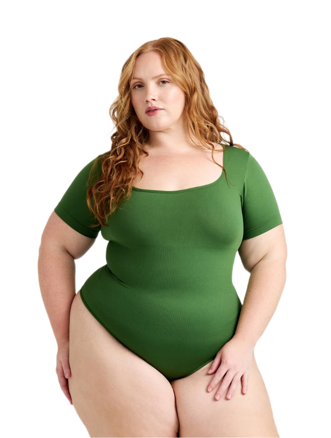 Square Neck Thong Bodysuit from HeyShape