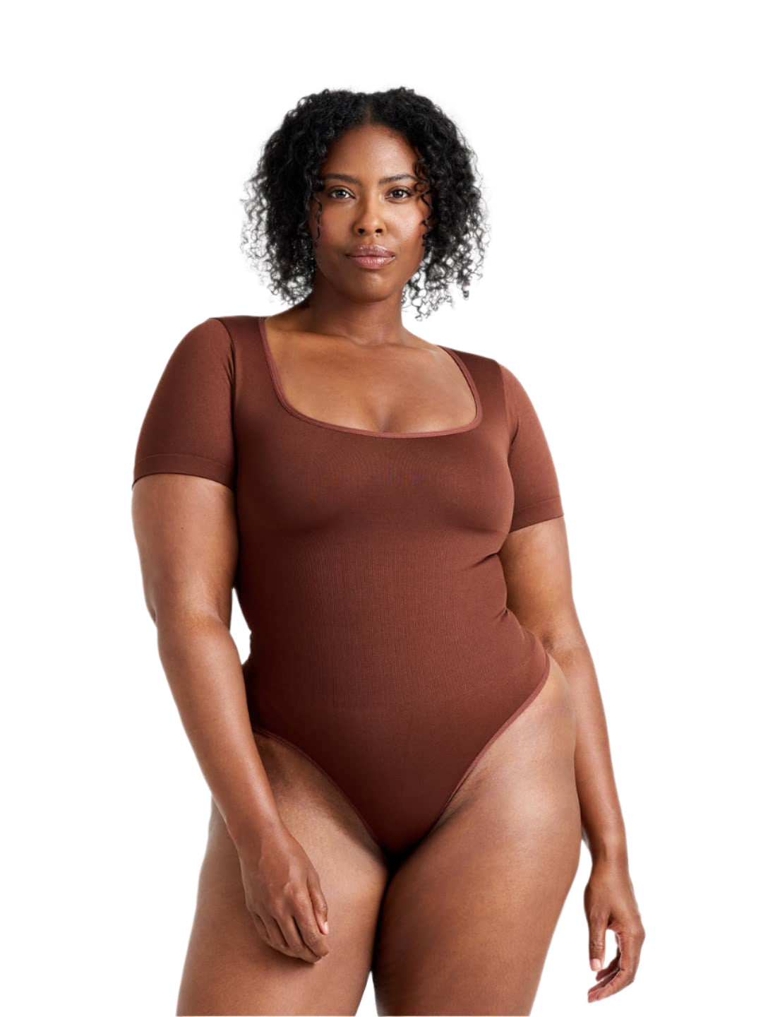 Square Neck Thong Bodysuit from HeyShape