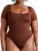 Square Neck Thong Bodysuit from HeyShape