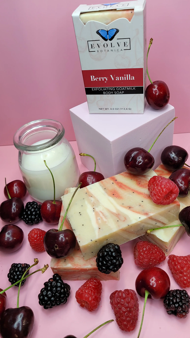 Standard Soap - Berry Vanilla (Goatmilk) from Evolve Botanica