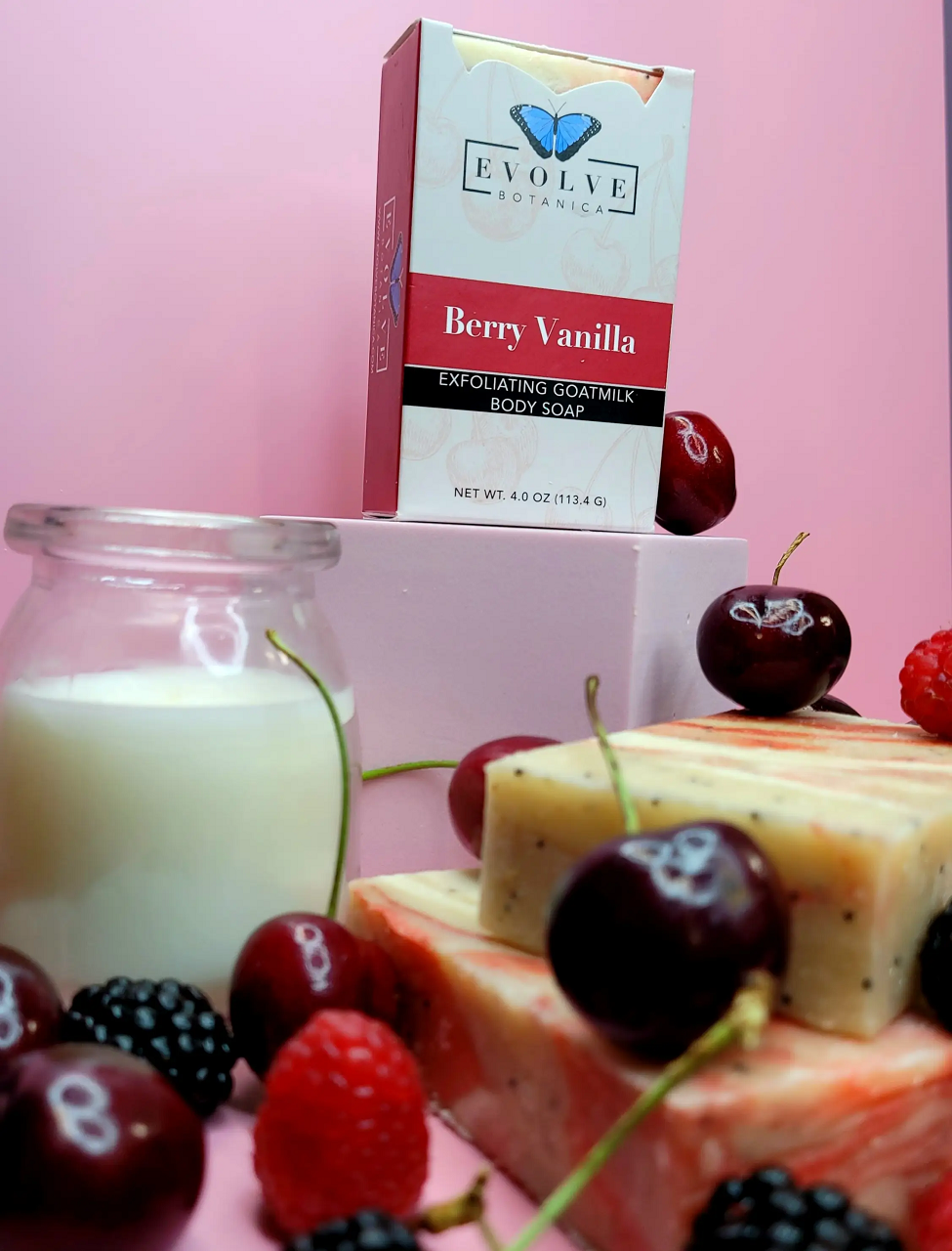 Standard Soap - Berry Vanilla (Goatmilk) from Evolve Botanica