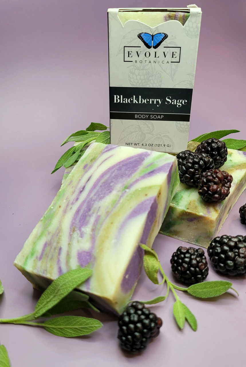 Standard Soap - Blackberry Sage from Evolve Botanica