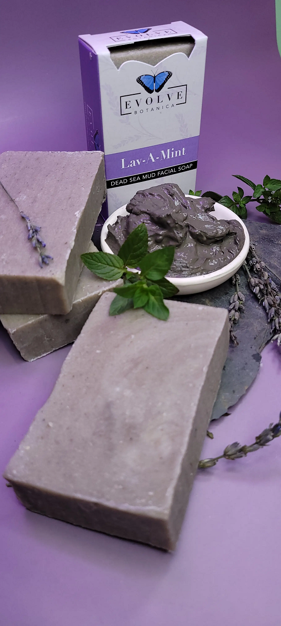Standard Soap - Lav-A-Mint Dead Sea Mud (Facial Soap) from Evolve Botanica