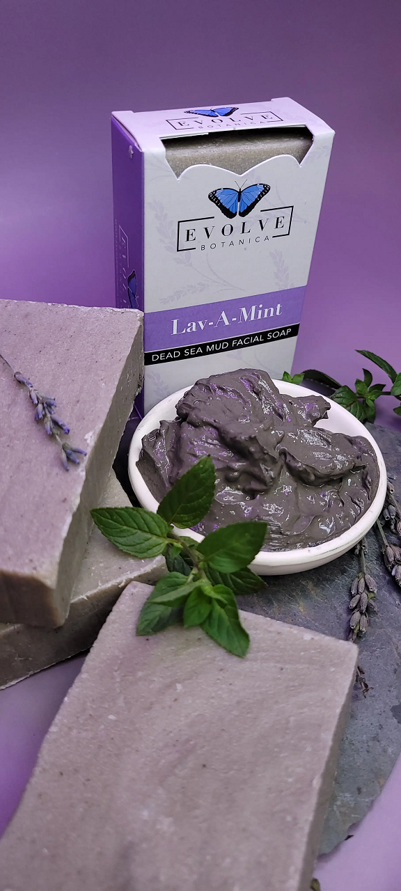 Standard Soap - Lav-A-Mint Dead Sea Mud (Facial Soap) from Evolve Botanica