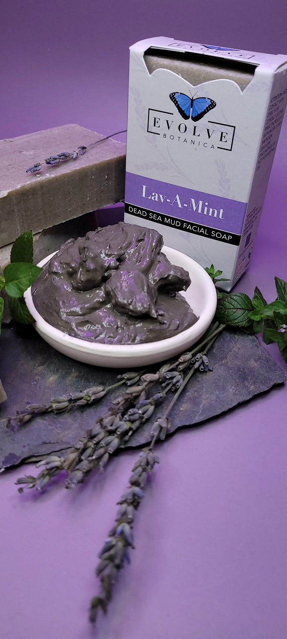 Standard Soap - Lav-A-Mint Dead Sea Mud (Facial Soap) from Evolve Botanica