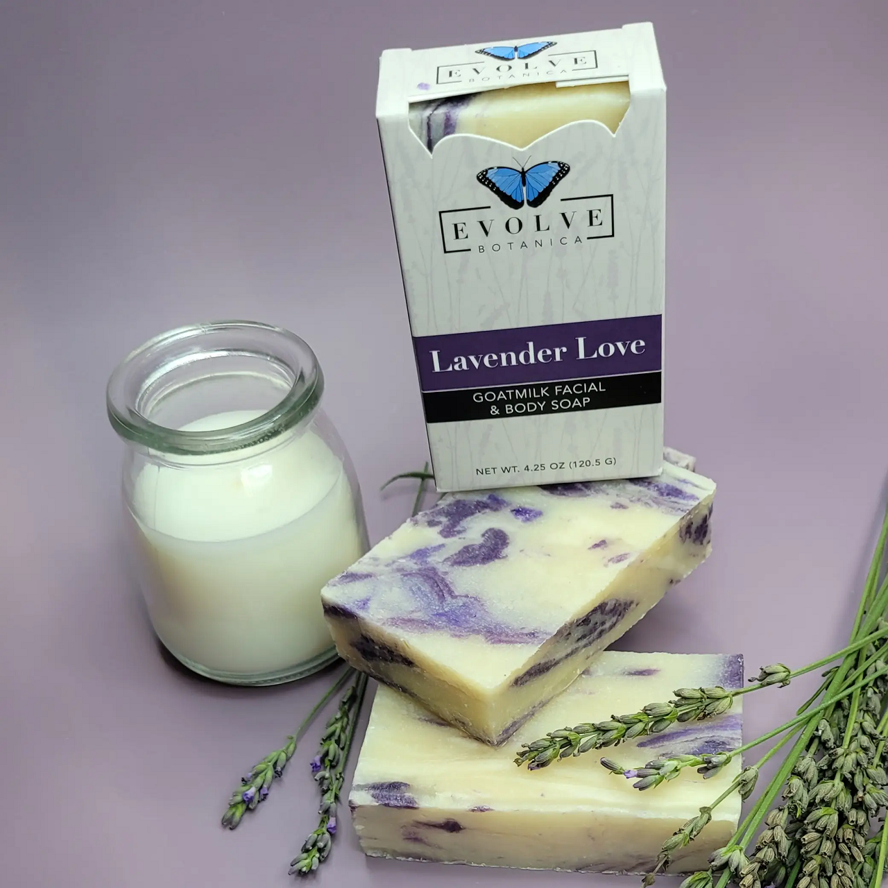 Standard Soap - Lavender Love (Goatmilk) from Evolve Botanica