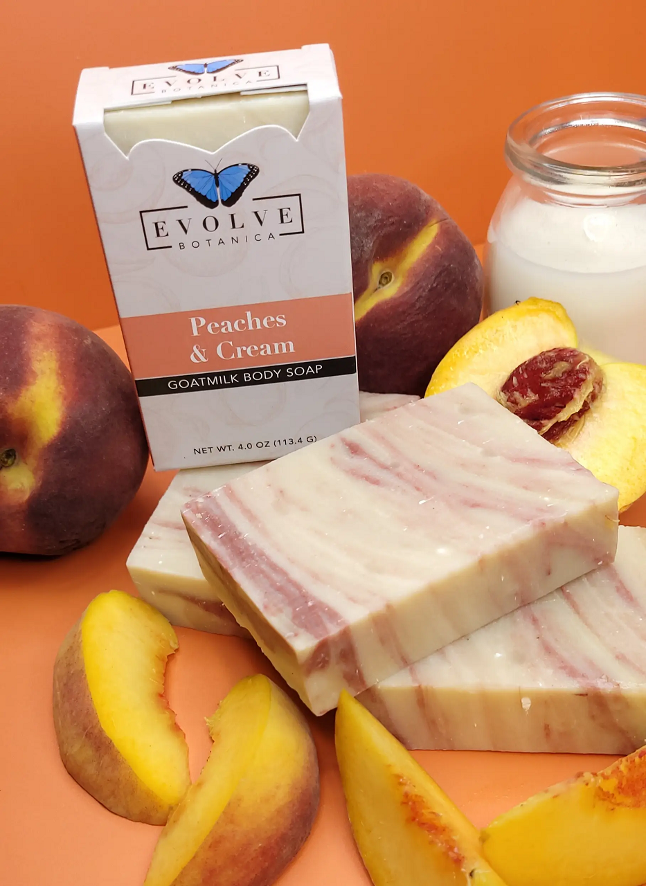 Standard Soap - Peaches & Cream (Goatmilk) from Evolve Botanica
