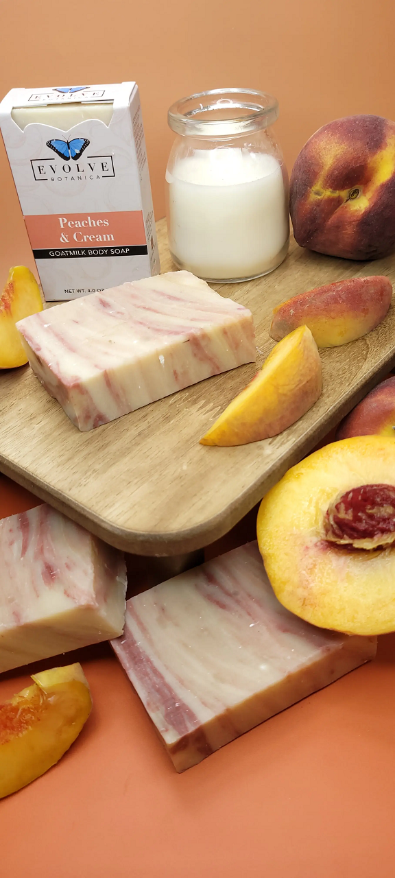 Standard Soap - Peaches & Cream (Goatmilk) from Evolve Botanica