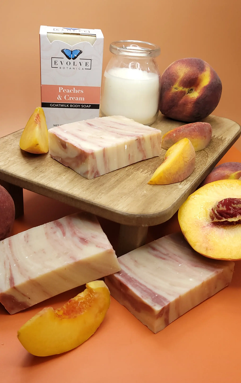 Standard Soap - Peaches & Cream (Goatmilk) from Evolve Botanica