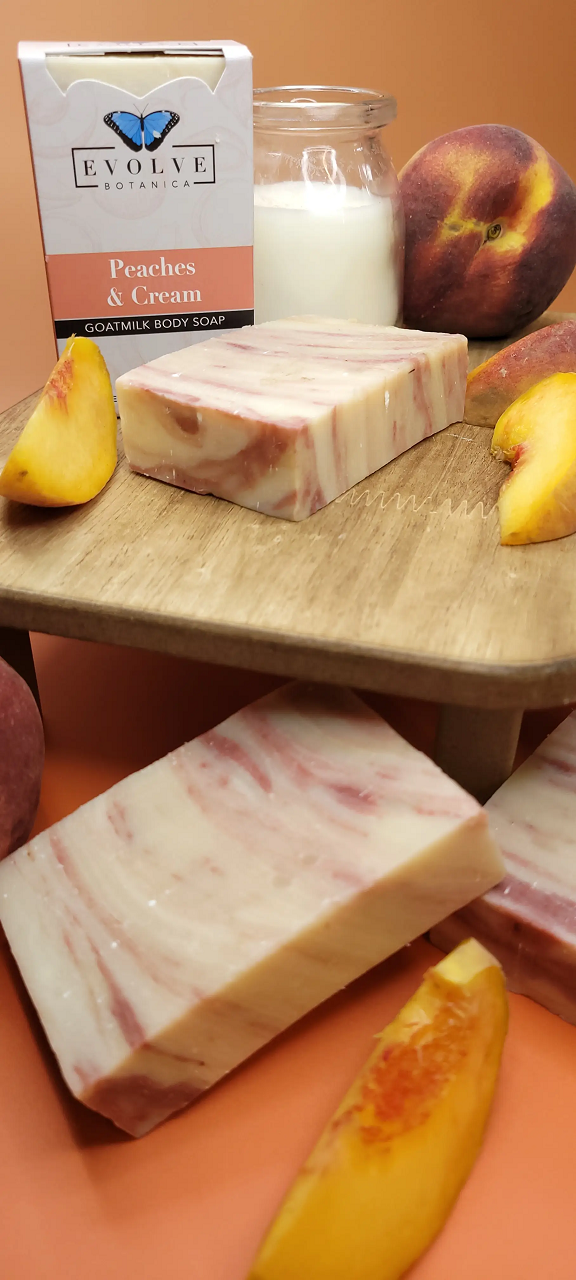 Standard Soap - Peaches & Cream (Goatmilk) from Evolve Botanica