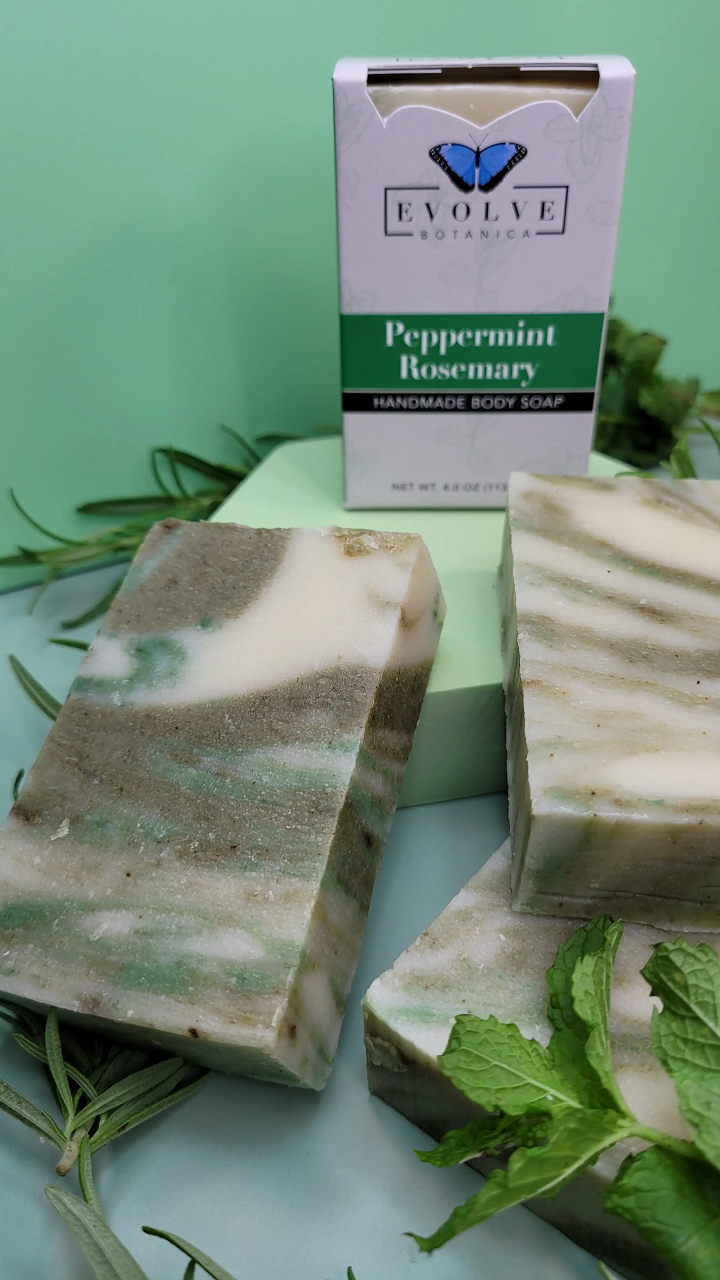 Standard Soap - Peppermint Rosemary from Evolve Botanica