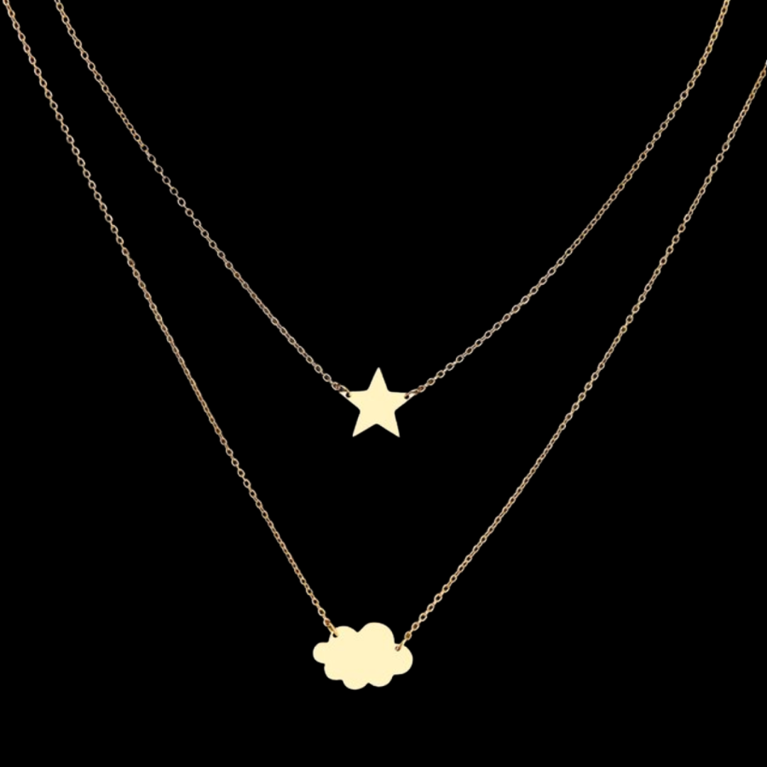 Star, Cloud Necklace - Gold from Medusa's Makeup