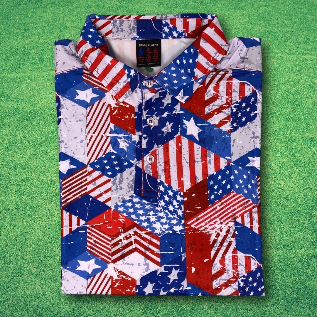 The Stars n Stripes Everyday Polo from Tropical Bros
