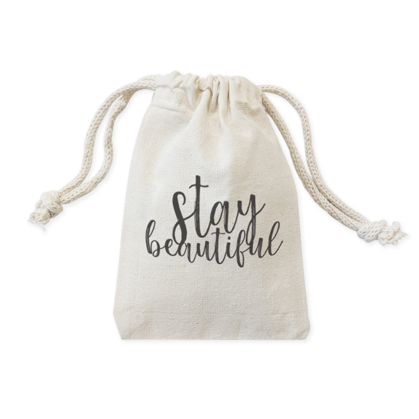 Stay Beautiful Wedding Favor Bags, 6-Pack from The Cotton & Canvas Co.
