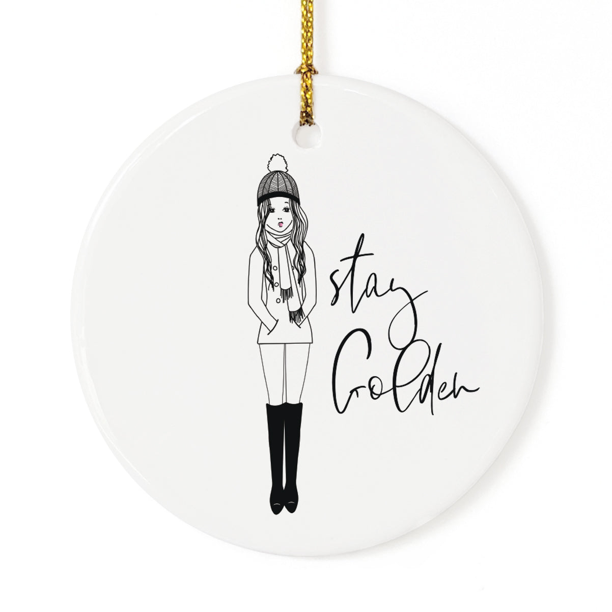 Stay Golden Christmas Ornament from The Cotton & Canvas Co.
