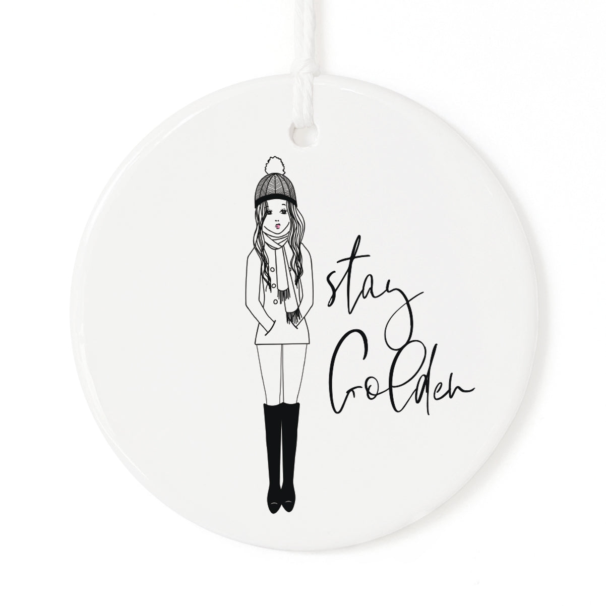 Stay Golden Christmas Ornament from The Cotton & Canvas Co.