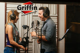 GRIFFIN Microphone Boom Stand (Pack of 6) with XLR Cables & Mic Clip - Telescopic Arm Tripod Legs for Studio Recording Accessories, Singing Karaoke from GeekStands