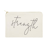 Strength Cotton Canvas Cosmetic Bag from The Cotton & Canvas Co.