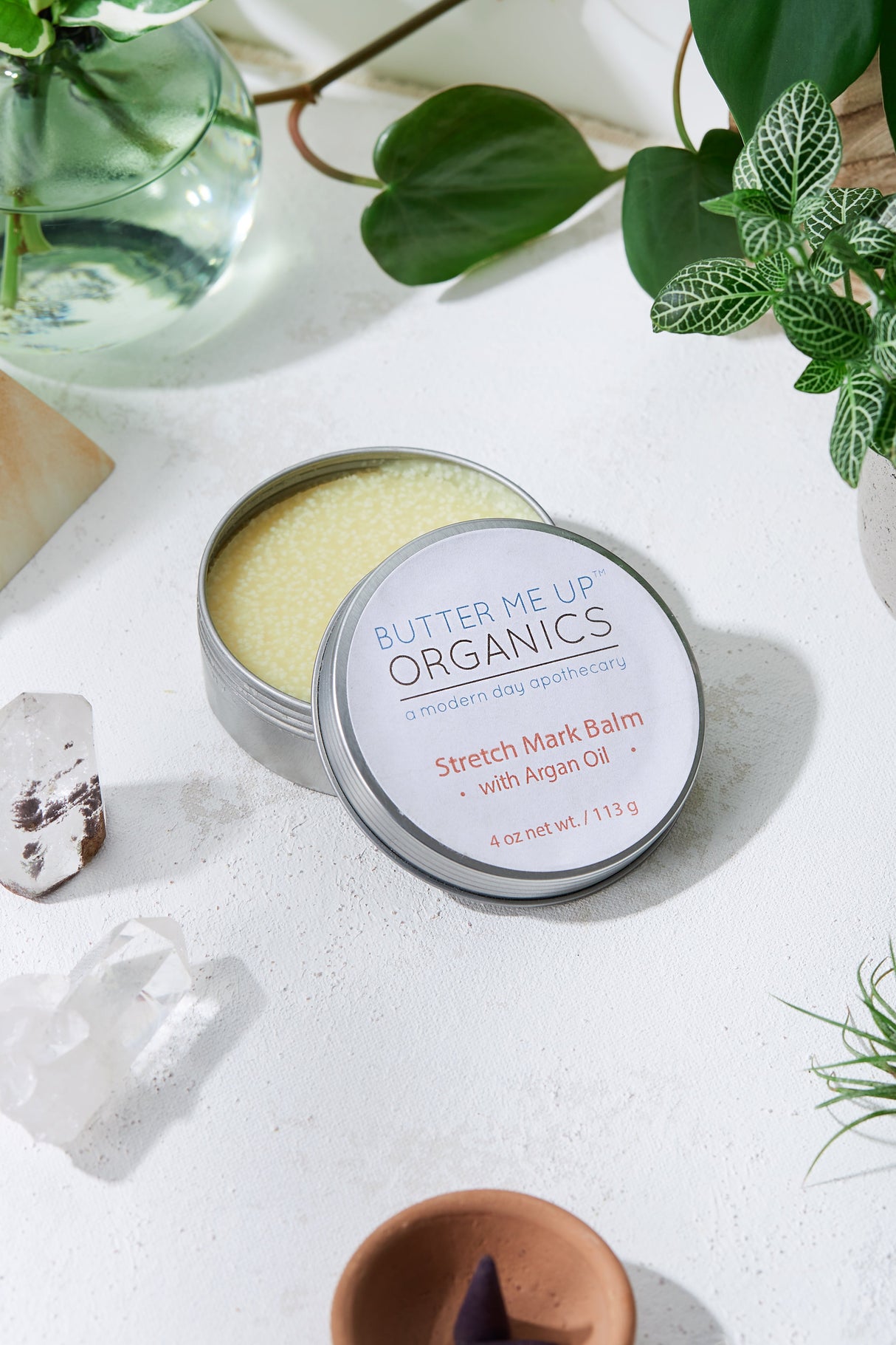Organic Stretch Mark Body Butter Argan Oil/ Stretch Marks / Stretch Mark Salve / Stretch Mark Reducer / Organic Skincare / Butter Me Up from Butter Me Up Organics