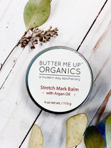 Organic Stretch Mark Body Butter Argan Oil/ Stretch Marks / Stretch Mark Salve / Stretch Mark Reducer / Organic Skincare / Butter Me Up from Butter Me Up Organics