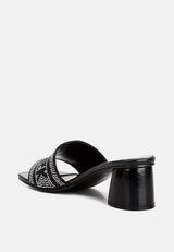 Studio 55 Rhinestone Embellished New York Sandals from London Rag International