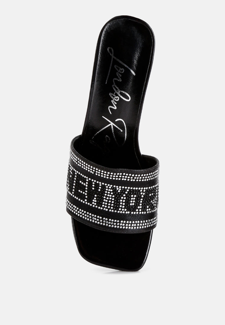 Studio 55 Rhinestone Embellished New York Sandals from London Rag International