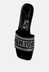 Studio 55 Rhinestone Embellished New York Sandals from London Rag International