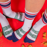 The Granola | Strap Sandal Heel Hammock™ Crew Socks from Shinesty